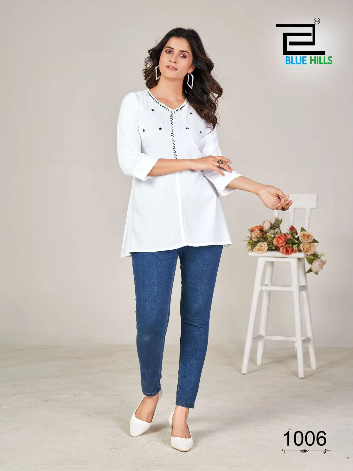 Flash By Blue Hills Rayon Designer Western Tops Exporters In India